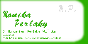 monika perlaky business card